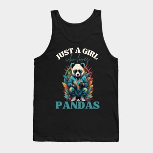 Panda Lover: Just a girl who loves pandas Tank Top